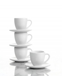 Match cup to joe with the Konitz Coffee Bar collection from Waechtersbach drinkware. In the perfect shape and size with saucers to match, these espresso coffee cups bring effortless straight-from-the-cafe style to every sip. Match cup to joe with the Konitz Coffee Bar collection from Waechtersbach drinkware. In the perfect shape and size with saucers to match, these espresso coffee cups bring effortless straight-from-the-cafe style to every sip.