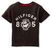 Tommy Hilfiger Boys 2-7 Short Sleeve Astrid Slub Tee, Pumpernickel Brown, 07 Regular