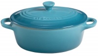 Le Creuset Stoneware 12-Ounce Mini Oval Cocotte, Caribbean Le Creuset Stoneware 12-Ounce Mini Oval Cocotte, Caribbean