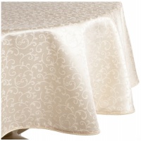 Lenox Opal Innocence 70-Inch Round Tablecloth, Ivory Lenox Opal Innocence 70-Inch Round Tablecloth, Ivory