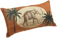 Brentwood Knife Edge 13 by 24-Inch Tapestry Pillow, Elephant Palace Brentwood Knife Edge 13 by 24-Inch Tapestry Pillow, Elephant Palace