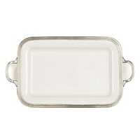This revolutionary collection combines white ceramic with hand-finished pewter trim, creating a stunning marriage of light and shadow. The entire collection is dishwasher safe. This revolutionary collection combines white ceramic with hand-finished pewter trim, creating a stunning marriage of light and shadow. The entire collection is dishwasher safe.