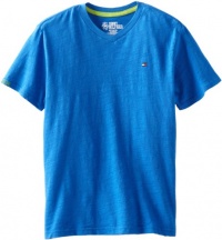 Tommy Hilfiger Boys 8-20 Short Sleeve Fletch V-Neck T-Shirt, Blue Jean, X-Large Tommy Hilfiger Boys 8-20 Short Sleeve Fletch V-Neck T-Shirt, Blue Jean, X-Large