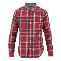 Tommy Hilfiger Boys (age 9-16) Fenway Check Oxford Shirt Burgundy Age 16 Tommy Hilfiger Boys (age 9-16) Fenway Check Oxford Shirt Burgundy Age 16
