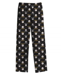 Show your support even on couch potato days with these soft, team logo printed lounge pants from Reebok. Show your support even on couch potato days with these soft, team logo printed lounge pants from Reebok.