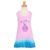 Baby Girls Size 18M Pink Aqua Birthday Girl Cupcake Ruffle Dress