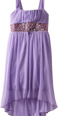 Ruby Rox Kids Girls 7-16 High/Low Caviar, Lavender, Large Ruby Rox Kids Girls 7-16 High/Low Caviar, Lavender, Large