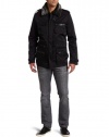 Calvin Klein Sportswear Men's Double Flap 4 Pocket Fur Trim Jacket