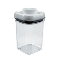 The Containers by Oxo International are airtight seal with the press of a button. Modular stacking system for optimal countertop and pantry organization. Also great for use in the garage, sewing room, play room and more. Square shape for maximize space-efficiency. The Container corners allow for easy pouring and pop-up button serves as handle to lift off lid. The Containers by Oxo International are airtight seal with the press of a button. Modular stacking system for optimal countertop and pantry organization. Also great for use in the garage, sewing room, play room and more. Square shape for maximize space-efficiency. The Container corners allow for easy pouring and pop-up button serves as handle to lift off lid.