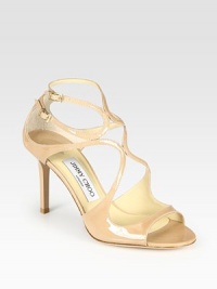 From the 24:7 Collection. Adjustable, architectural straps in lustrous patent leather accompany a lacquered heel. Stacked cork wedge, 3½ (90mm)Patent leather upperLeather lining and solePadded insoleMade in ItalyOUR FIT MODEL RECOMMENDS ordering one size up as this style runs small. From the 24:7 Collection. Adjustable, architectural straps in lustrous patent leather accompany a lacquered heel. Stacked cork wedge, 3½ (90mm)Patent leather upperLeather lining and solePadded insoleMade in ItalyOUR FIT MODEL RECOMMENDS ordering one size up as this style runs small.