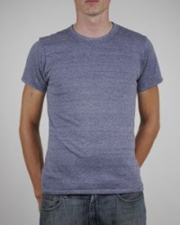 Alternative Apparel The Eco Heather Crew Tee in Navy,Extra Extra Large,Navy