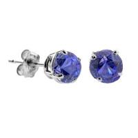 1/2 CT Tanzanite Stud Earrings 14k Gold (I1-I2 Clarity) 1/2 CT Tanzanite Stud Earrings 14k Gold (I1-I2 Clarity)