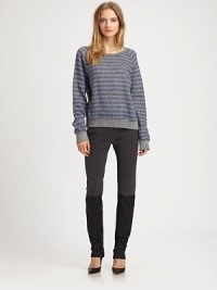Soft, subtly striped French terry boatneck concluded with long dolman sleeves, dropped shoulders and a banded hem. BoatneckDropped shouldersLong dolman sleevesBanded cuffs and hemCottonHand washImportedModel shown is 5'9 (175cm) wearing US size Small. Soft, subtly striped French terry boatneck concluded with long dolman sleeves, dropped shoulders and a banded hem. BoatneckDropped shouldersLong dolman sleevesBanded cuffs and hemCottonHand washImportedModel shown is 5'9 (175cm) wearing US size Small.