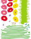 Reusable Decoration Wall Sticker Decal - Growing Flowers