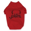 Zack & Zoey Polyester/Cotton Lil' Devil Dog Tee, Large, Red