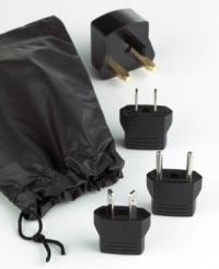 Plug in practically anywhere on the planet. This essential set provides worldwide compatibility for U.S. electronics in over 150 countries, so wherever you travel, you'll never be left in the dark. Plug in practically anywhere on the planet. This essential set provides worldwide compatibility for U.S. electronics in over 150 countries, so wherever you travel, you'll never be left in the dark.