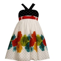 Size-5 BNJ-3352M WHITE MULTI WATERCOLOR FLORAL and PIN DOT BORDER PRINT Spring Summer Party Dress,M33352 Bonnie Jean LITTLE GIRLS Size-5 BNJ-3352M WHITE MULTI WATERCOLOR FLORAL and PIN DOT BORDER PRINT Spring Summer Party Dress,M33352 Bonnie Jean LITTLE GIRLS