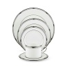 Crafted of Lenox fine bone china accented with 24 karat gold and precious platinum. Dishwasher-safe.