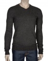 Vince Gray Wool Cashmere Vneck Sweater XX-Large 2XL Charcoal