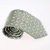 Green Patterned Woven Silk Tie Gift Box Set Dark Sea Green Discount Gifts T8408