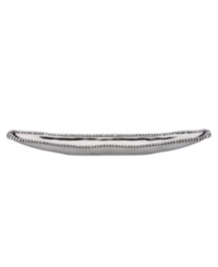 Pretty and polished, this Organics Bead canoe tray from Lenox's collection of serveware and serving dishes combines a natural shape in bright aluminum with a delicately beaded edge. Pretty and polished, this Organics Bead canoe tray from Lenox's collection of serveware and serving dishes combines a natural shape in bright aluminum with a delicately beaded edge.