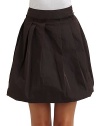 THE LOOKBanded waist Side zip closure Pleated details Fully lined Slight bubble hemTHE FITA-line silhouette About 18 long THE MATERIALPolyesterCARE & ORIGINDry clean Imported