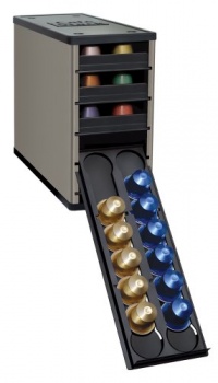 YouCopia CaféStack Nespresso Capsule Organizer, Electric Titan