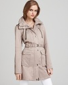 Laundry By Shelli Segal Shine Belted Trench