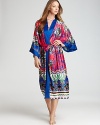 Expect bright hues and an all-over paisley print with this robe from Natori.
