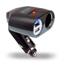 ReVIVE PowerUP 3P Universal Car Charger & DC Splitter Adapter w/ Dual USB Rapid Charging Ports for Phones, MP3 Players, & More DC-Powered Devices ReVIVE PowerUP 3P Universal Car Charger & DC Splitter Adapter w/ Dual USB Rapid Charging Ports for Phones, MP3 Players, & More DC-Powered Devices