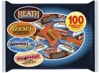 Hershey's Halloween Snack Size Assortment (Heath, Almond Joy, Whoppers & Reese's), 100-Piece, 39.9-Ounce Bags (Pack of 2)