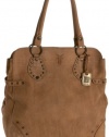 FRYE Vintage Stud Tote,Tan,one size