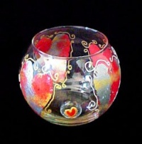Hearts of Fire Glass Votive Hearts of Fire Glass Votive