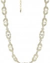 Carolee Gold Metalist Gold-Tone Crystal Stone Cast Collar Necklace