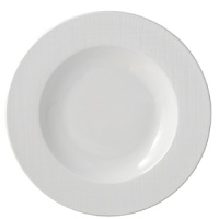 An ideal service for contemporary interiors, the simplicity of the finish resembles the weave of a natural fabric. The basis for Everyday Elegance, this versatile porcelain service offers the ability to go from day to evening with the substitution of a mug to tea cup/saucer and coupe soup to rim soup. An ideal service for contemporary interiors, the simplicity of the finish resembles the weave of a natural fabric. The basis for Everyday Elegance, this versatile porcelain service offers the ability to go from day to evening with the substitution of a mug to tea cup/saucer and coupe soup to rim soup.
