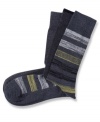 Stripes add some pattern to your everyday look with these socks from Kenneth Cole Reaction.