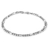 Men's Sterling Silver Italian 4.60 mm Solid Figaro Link Bracelet, 8.5