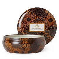 Voluspa's exquisite Baltic Amber collection blends buttery amber with sandalwood and vanilla orchid for an exceptional fragrance that scents your home with exotic elegance. Voluspa's exquisite Baltic Amber collection blends buttery amber with sandalwood and vanilla orchid for an exceptional fragrance that scents your home with exotic elegance.