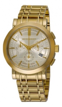 Burberry Men's BU1757 Heritage Gold-Plated Stainless Steel Gold Chronograph Dial Watch Burberry Men's BU1757 Heritage Gold-Plated Stainless Steel Gold Chronograph Dial Watch