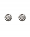 Add a little snap to your look when you slip on a pair of sparkling studs. Swarovski earrings feature a round-cut, bezel-set crystal set in silver tone mixed metal. Approximate diameter: 1/4 inch.
