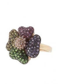 Effy Jewlery 14K Rose Gold Multi Gemstone & Diamond Ring, 1.56 TCW Ring size 7 Effy Jewlery 14K Rose Gold Multi Gemstone & Diamond Ring, 1.56 TCW Ring size 7
