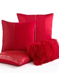 Red is rich! This INC International Concepts Ribbed Basic decorative pillow pairs velvet, cotton and polyester fabrics for an extra-soft feel and pleated accents for a modern, sophisticated look. Red is rich! This INC International Concepts Ribbed Basic decorative pillow pairs velvet, cotton and polyester fabrics for an extra-soft feel and pleated accents for a modern, sophisticated look.