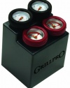 GrillPro 11381 4-Piece Min Meat Thermometers with Bezel