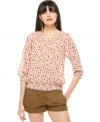 RACHEL Rachel Roy's delicately-printed blouse creates a unique look - perfect for pairing with neutrals, bright colors or denim!