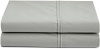 Calvin Klein Home Solid Percale Double Row Cord King Pair Pillowcases, Pale Gray