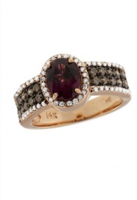 Effy Jewlery 14K Rose Gold Rhodolite Garnet & Diamond Ring, 2.22 TCW Ring size 7 Effy Jewlery 14K Rose Gold Rhodolite Garnet & Diamond Ring, 2.22 TCW Ring size 7