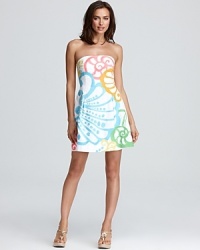 Escape the everyday in this Lilly Pulitzer dress flaunting oversized seashell motifs in peppy pastel hues. Team with strappy sandals for polished summer style. Escape the everyday in this Lilly Pulitzer dress flaunting oversized seashell motifs in peppy pastel hues. Team with strappy sandals for polished summer style.