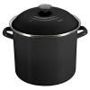 Le Creuset Enamel-on-Steel 6-Quart Covered Stockpot, Black Onyx