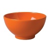 Bright and cheery this richly hued orange bowl is handcrafted in Germany from high fired ceramic earthenware. Mix and match with other Waechtersbach colors to make a table all your own.