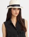 A pretty contrasting bow adds interest to this simply chic design. PaperBrim, about 3Imported